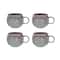 Hello Honey® 3.25" Berry Bliss Reactive Glaze Stoneware Mugs, 4ct.